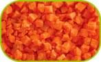 Carrot diced 250g